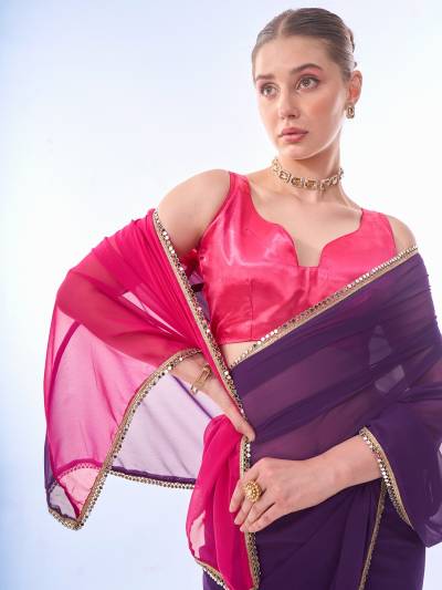 LAXMINAM OP-491 DESIGNER GEORGETTE SAREE WHOLESALER IN INDIA